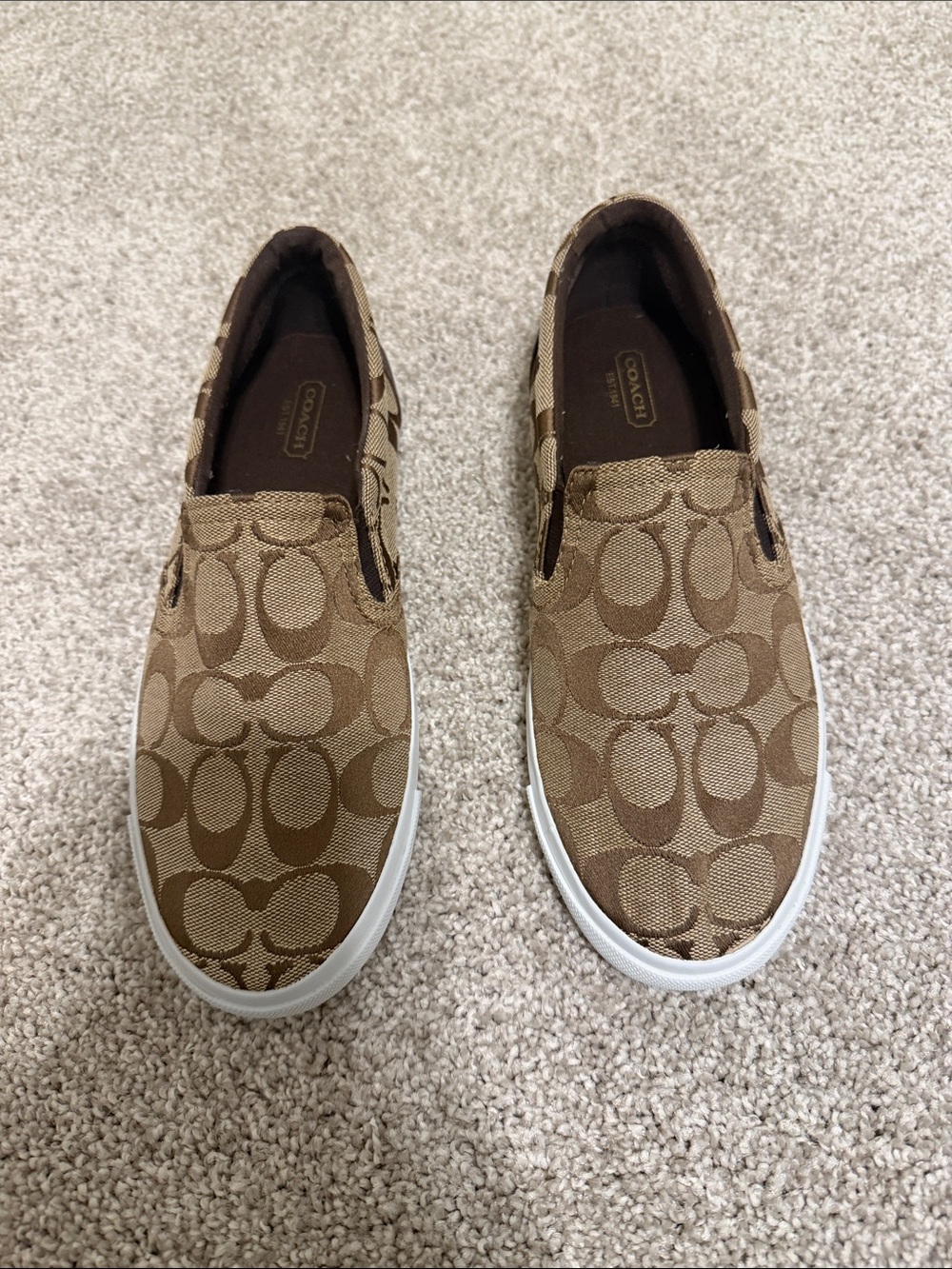 Coach Slip-On Sneakers in Signature Khaki Brown